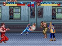 une photo d'Ã©cran de Final Fight sur Nintendo Super Nes